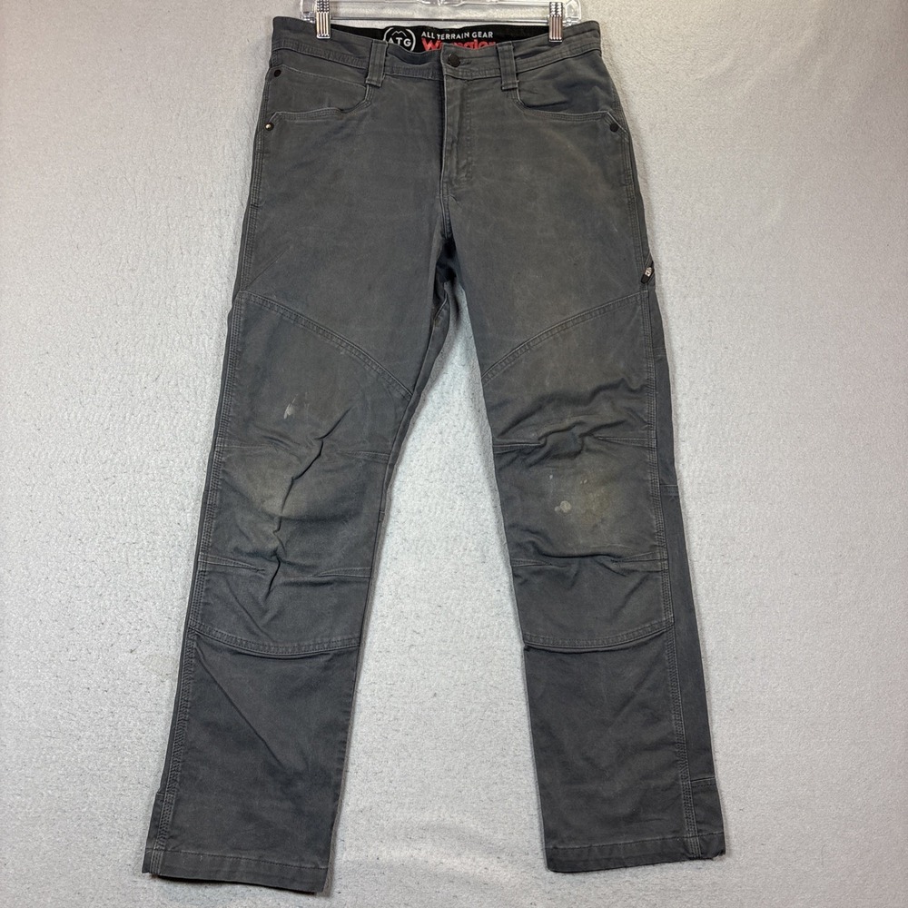 Wrangler ATG Pants Men 32X30 Double Knee Outdoor All Terrain Gear Duck Canvas